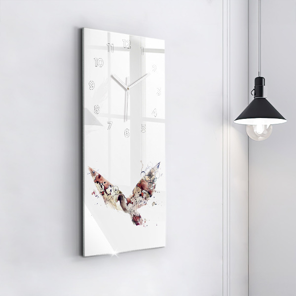 Vertikale Uhr mit motiv Abstrakte Ansicht