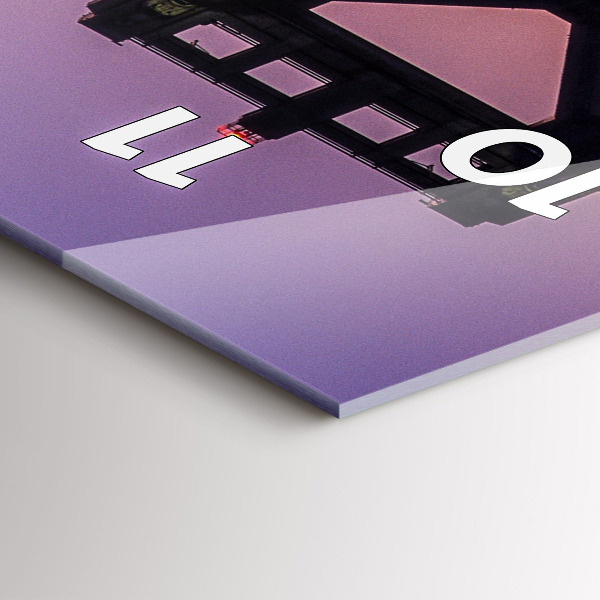 Vertikale Uhr mit motiv Sonnenuntergang in den USA