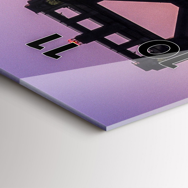 Vertikale Uhr mit motiv Sonnenuntergang in den USA