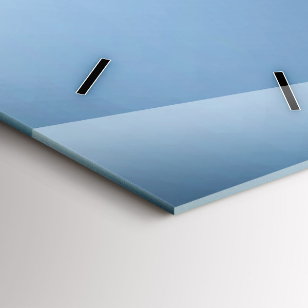 Vertikale Uhr mit motiv Schwäne im Herzen