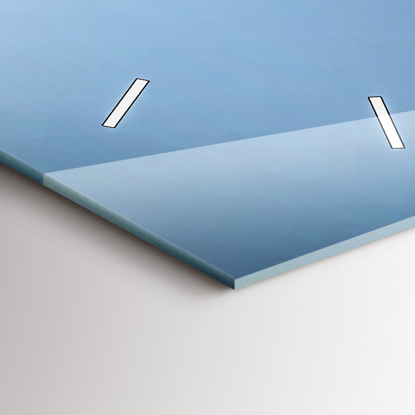 Vertikale Uhr mit motiv Schwäne im Herzen