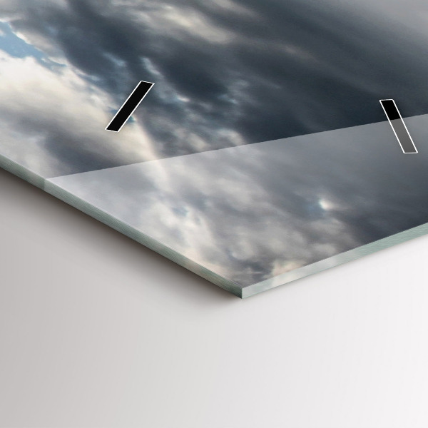 Vertikale Uhr mit motiv Venedig Gondel