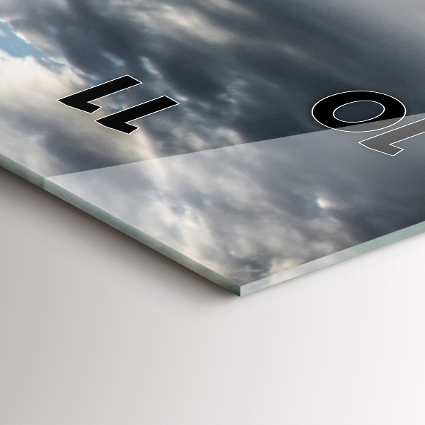 Vertikale Uhr mit motiv Venedig Gondel