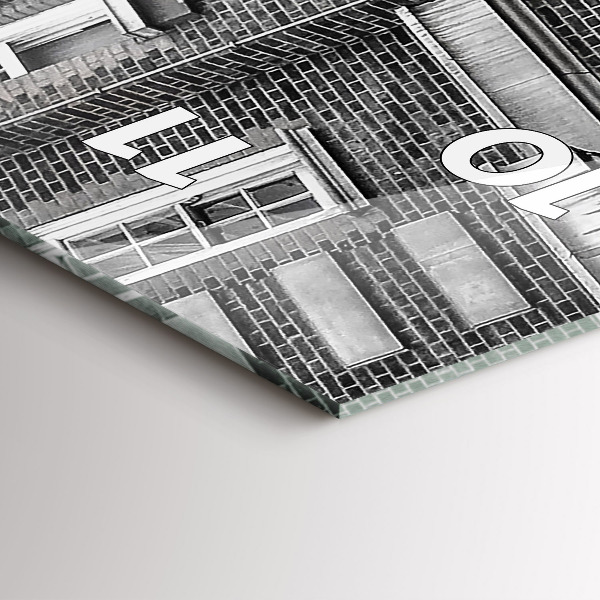 Vertikale Uhr Roter Doppeldeckerbus