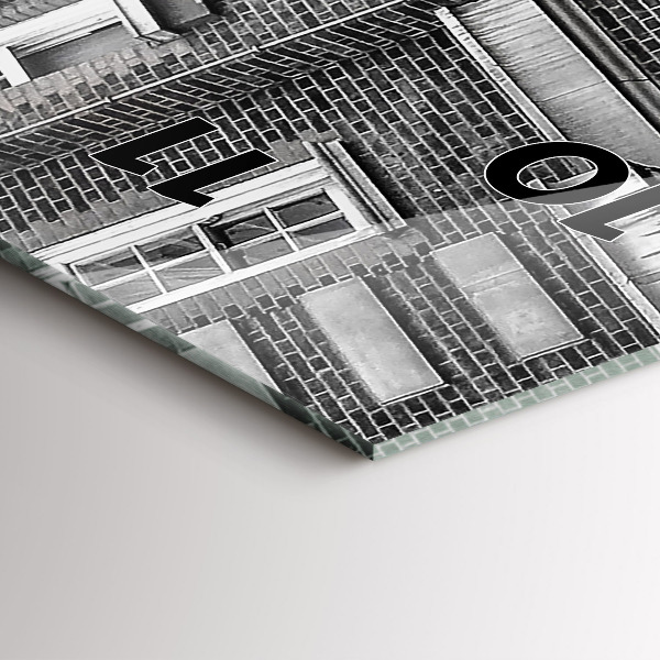 Vertikale Uhr Roter Doppeldeckerbus