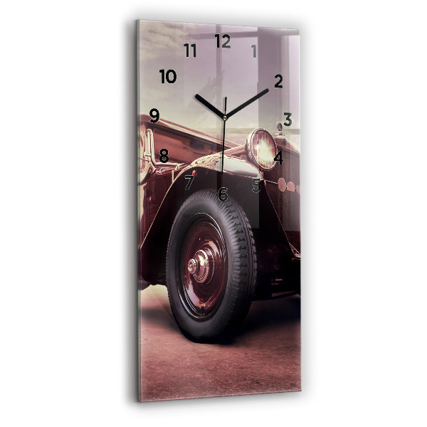 Vertikale Uhr mit motiv Oldtimer