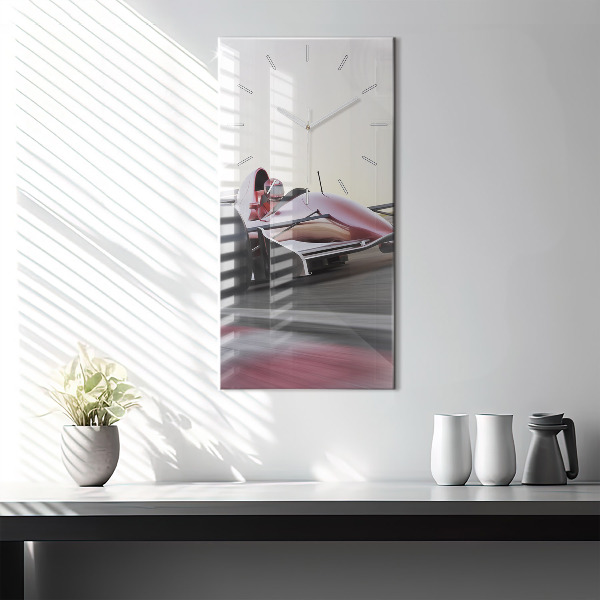 Vertikale Uhr mit motiv Sportlicher Rennwagen