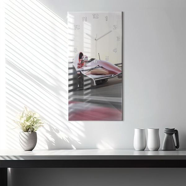 Vertikale Uhr mit motiv Sportlicher Rennwagen