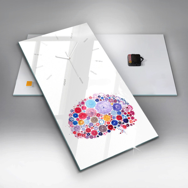 Vertikale Uhr mit motiv Bunte abstrakte Illustration