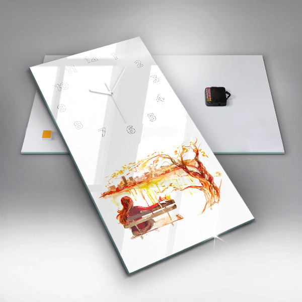 Vertikale Uhr Herbst-Landschaft