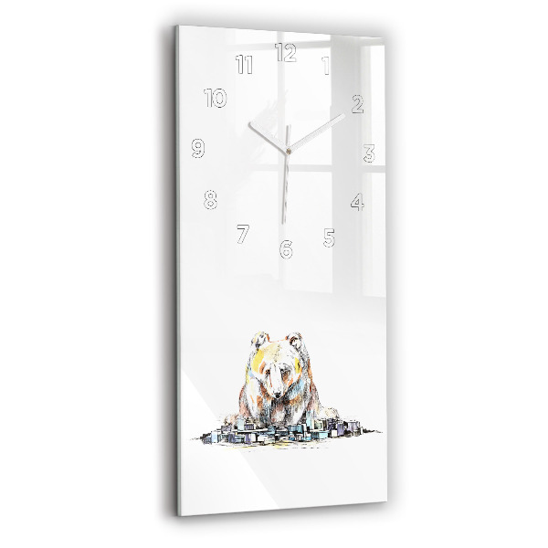 Vertikale Uhr Abstrakter Bär