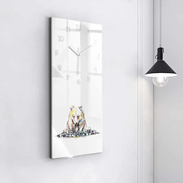 Vertikale Uhr Abstrakter Bär