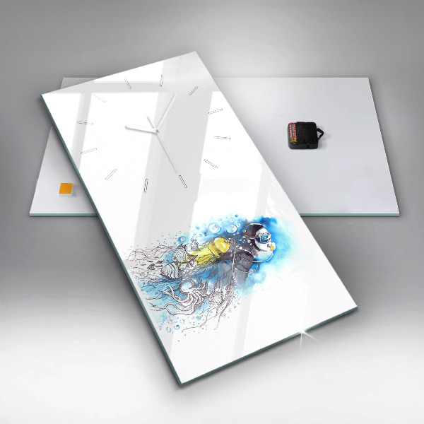 Vertikale Uhr Unterwasserleben von Fischen