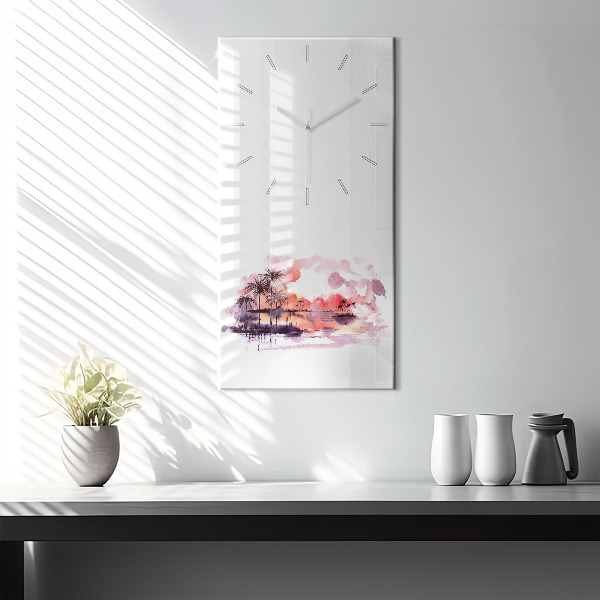 Vertikale Uhr Tropische Landschaft