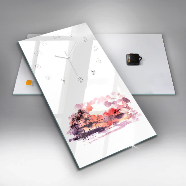 Vertikale Uhr Tropische Landschaft