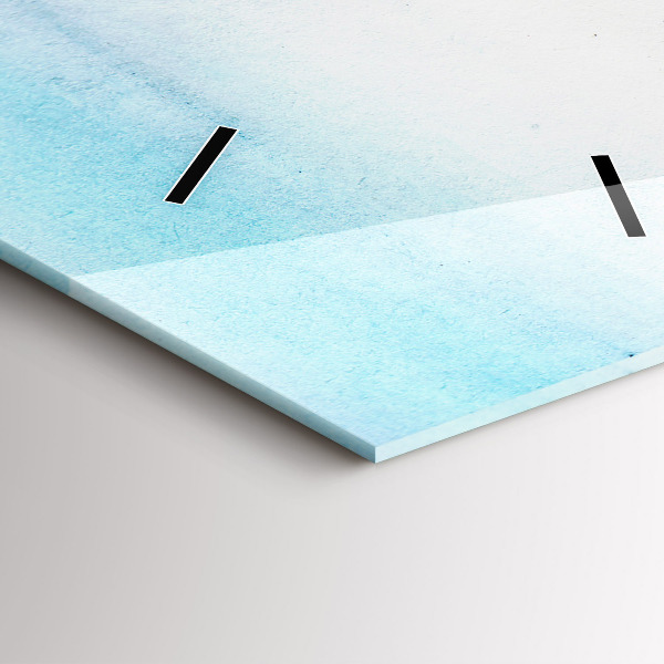 Vertikale Uhr mit motiv Gemalte Landschaft von Paris