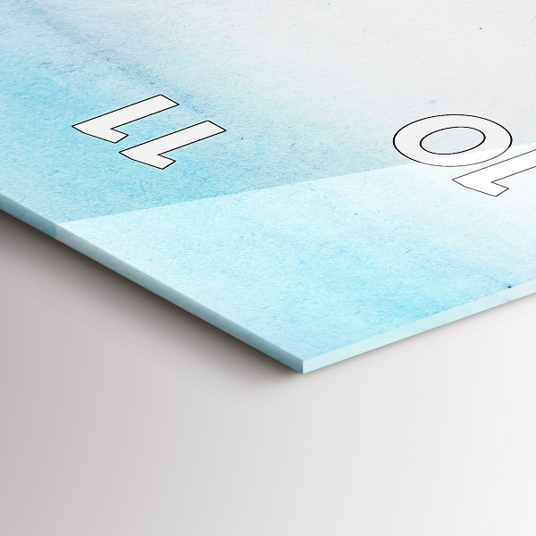 Vertikale Uhr mit motiv Gemalte Landschaft von Paris