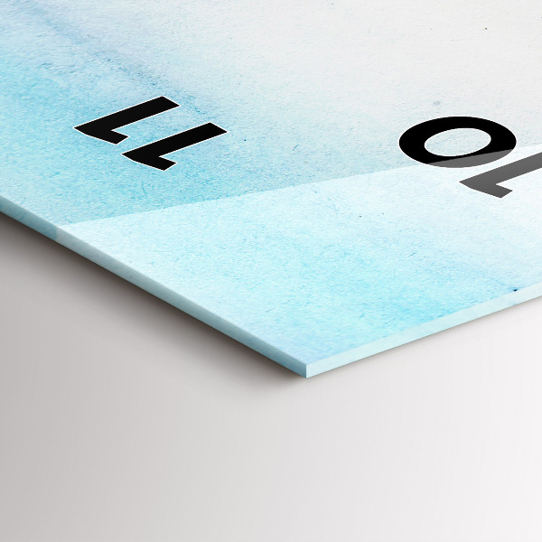 Vertikale Uhr mit motiv Gemalte Landschaft von Paris