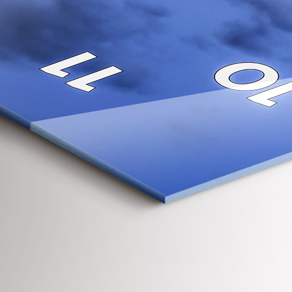 Vertikale Uhr mit motiv Roter Londoner Bus