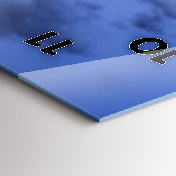 Vertikale Uhr mit motiv Roter Londoner Bus