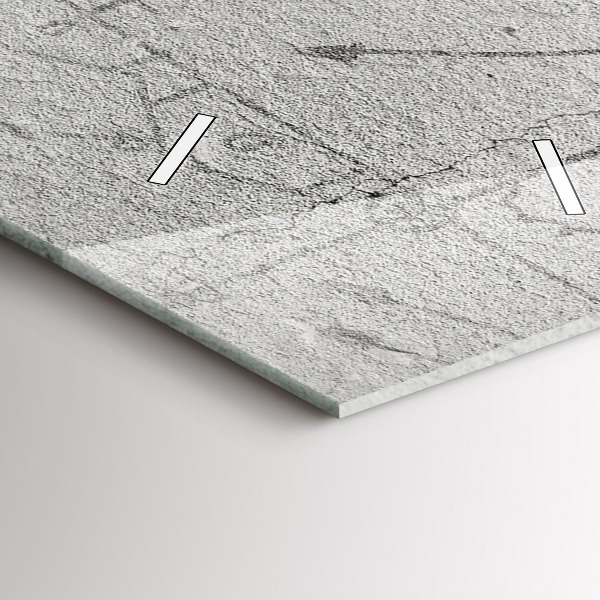 Vertikale Uhr mit motiv Skizze einer Stadt