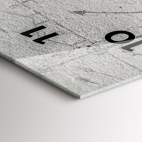 Vertikale Uhr mit motiv Skizze einer Stadt