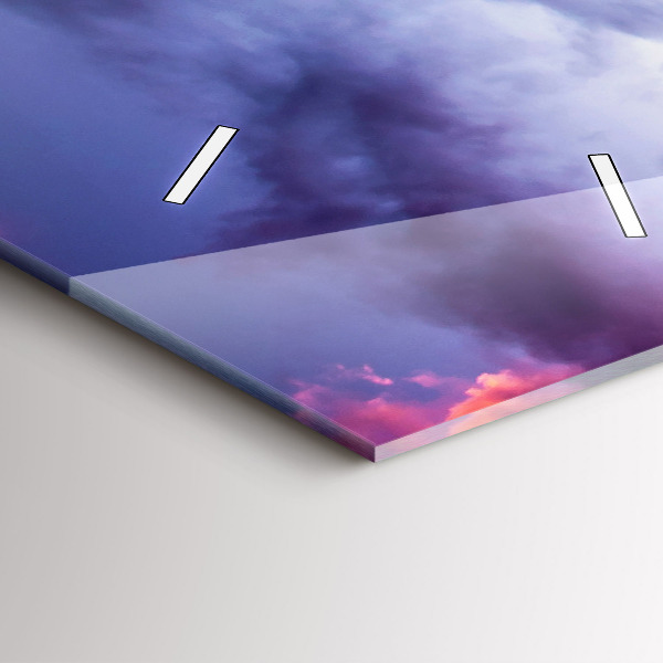 Vertikale Uhr mit motiv Winterliche Berglandschaft