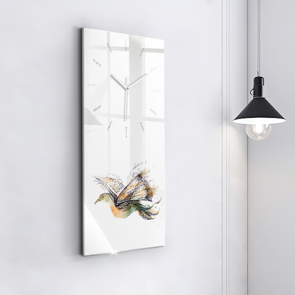 Vertikale Uhr mit motiv Vogel-Buch