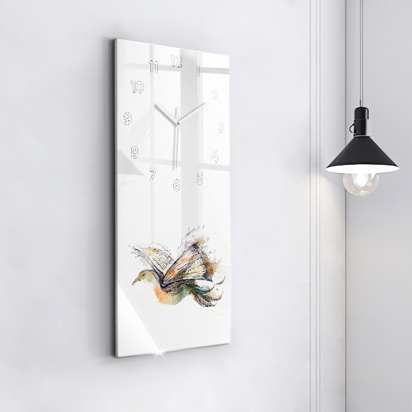 Vertikale Uhr mit motiv Vogel-Buch
