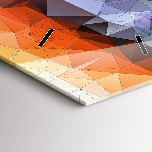 Vertikale Uhr mit motiv Farbiges menschliches Auge