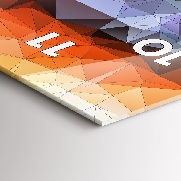 Vertikale Uhr mit motiv Farbiges menschliches Auge