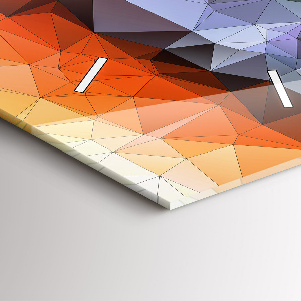 Vertikale Uhr mit motiv Farbiges menschliches Auge