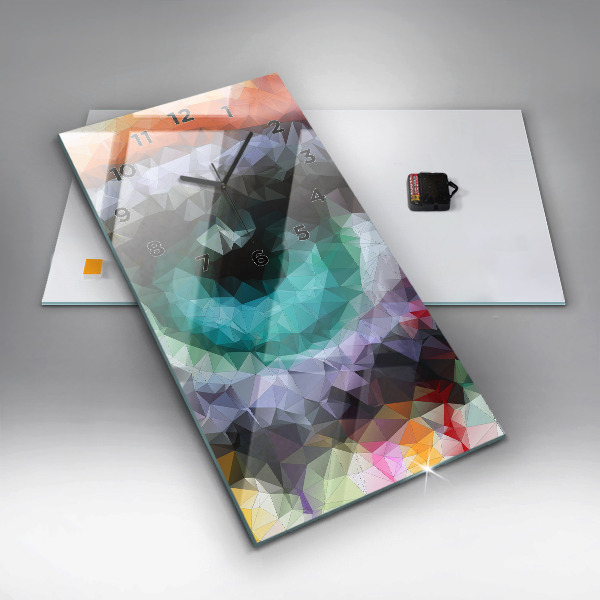 Vertikale Uhr mit motiv Farbiges menschliches Auge