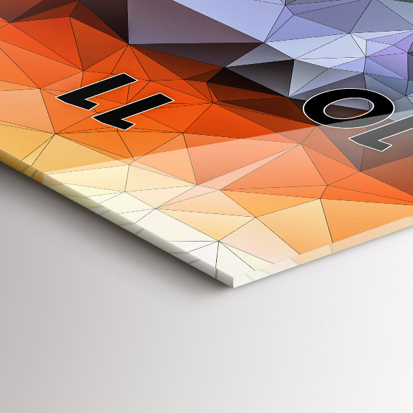 Vertikale Uhr mit motiv Farbiges menschliches Auge