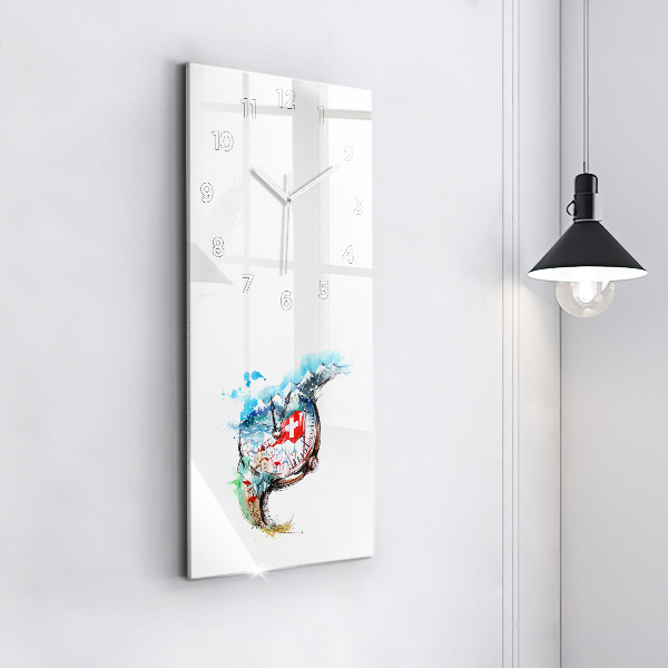 Vertikale Uhr Schweizer Uhr