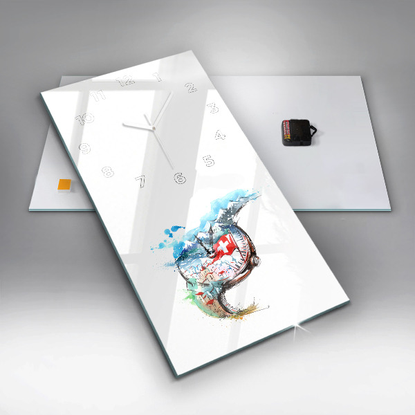 Vertikale Uhr Schweizer Uhr