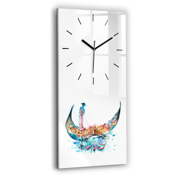 Vertikale Uhr mit motiv Italien - Die venezianische Gondel