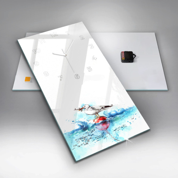 Vertikale Uhr Bemalte Seemöwe