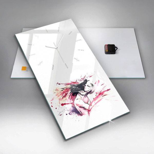 Vertikale Uhr Abstraktes Liebespaar