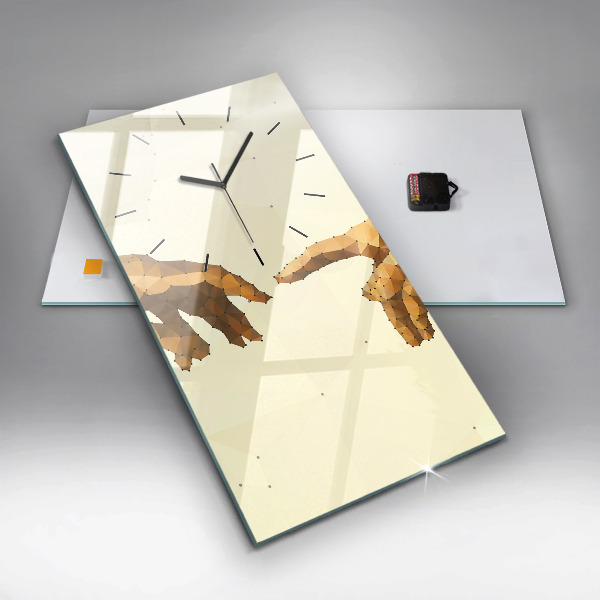 Vertikale Uhr mit motiv Erschaffung von Adam