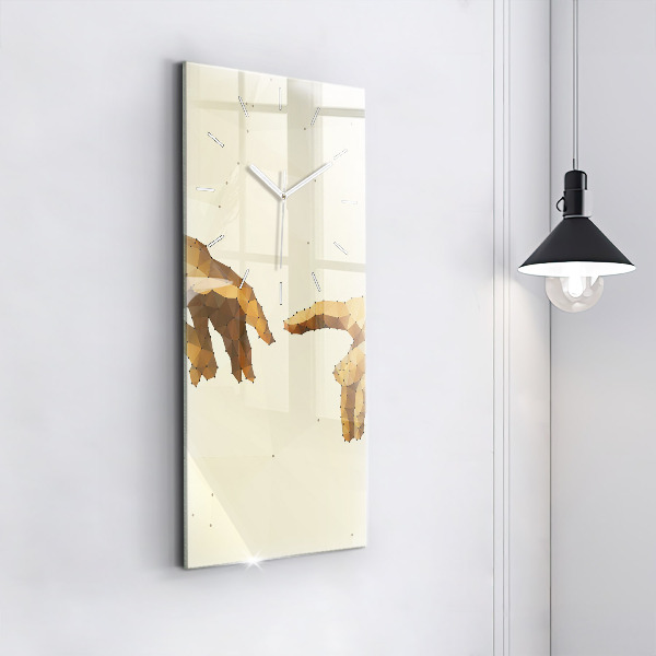 Vertikale Uhr mit motiv Erschaffung von Adam