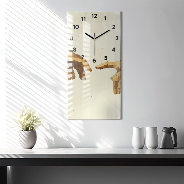 Vertikale Uhr mit motiv Erschaffung von Adam