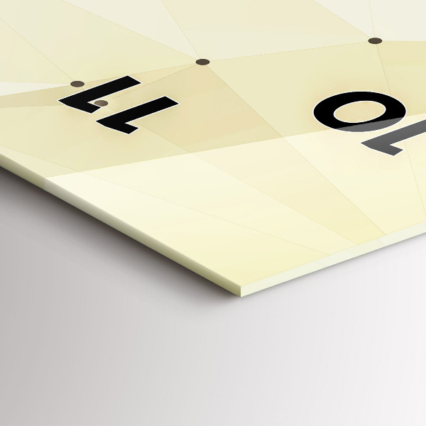 Vertikale Uhr mit motiv Erschaffung von Adam