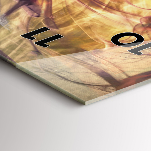 Vertikale Uhr mit motiv Porträt einer Frau