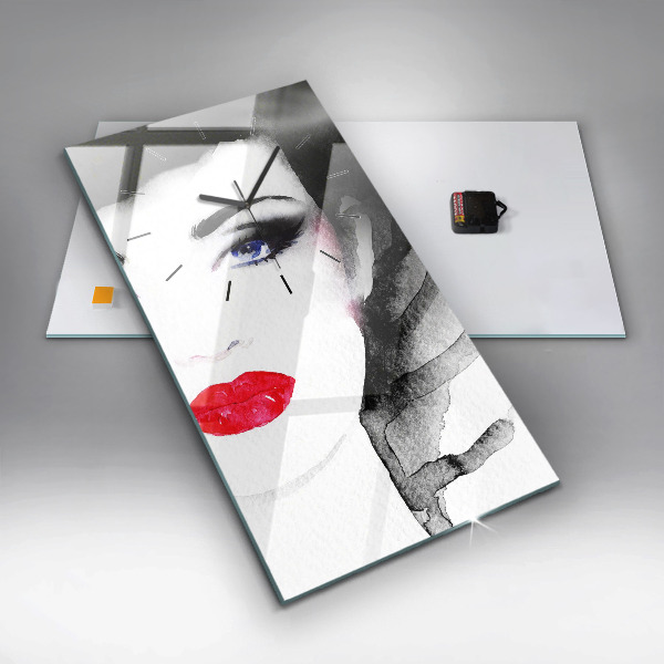 Vertikale Uhr Porträt einer Frau