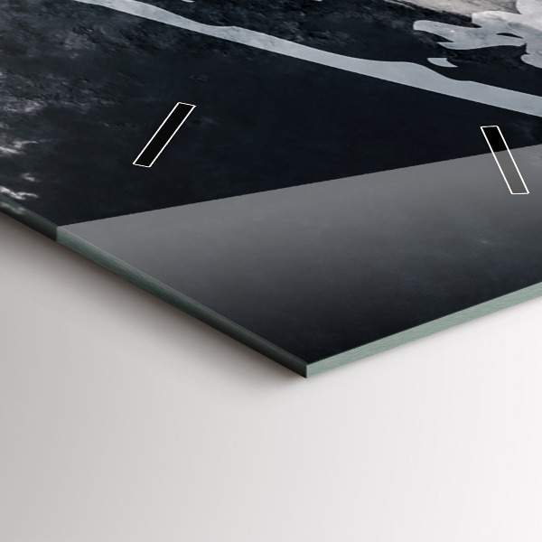 Vertikale Uhr Frau - Aquarell