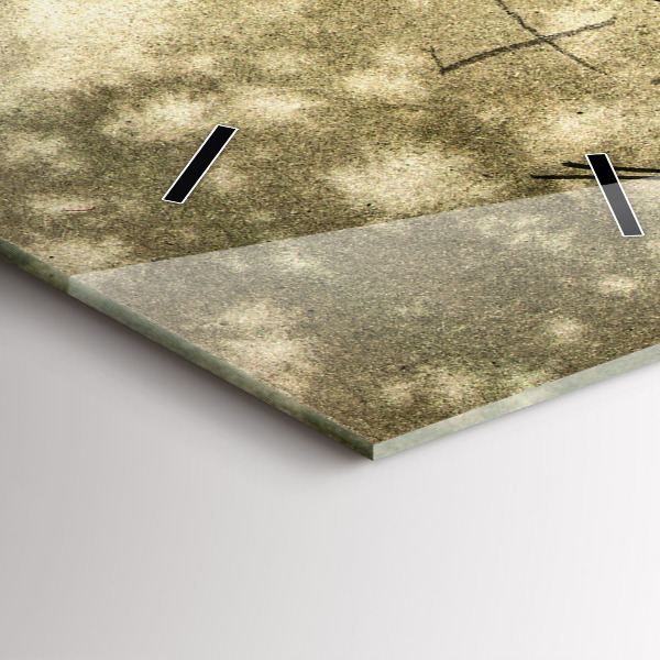 Vertikale Uhr mit motiv Park und Bäume in Sepia