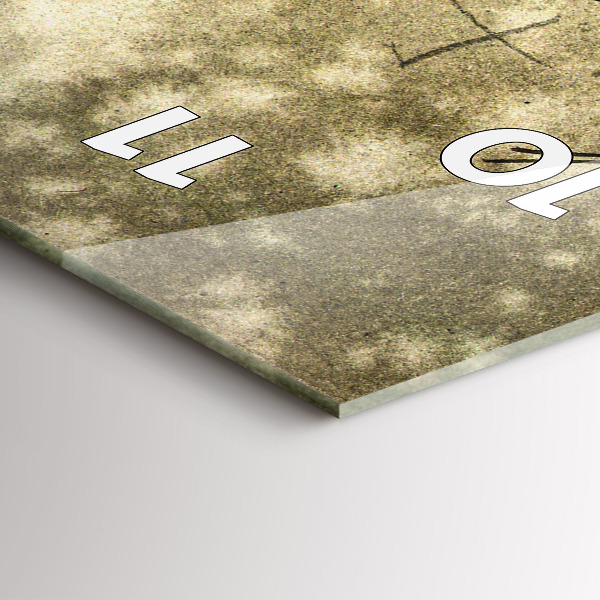 Vertikale Uhr mit motiv Park und Bäume in Sepia