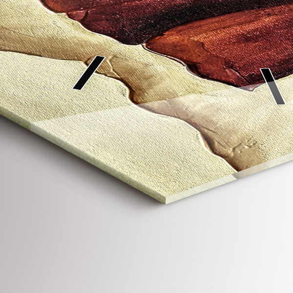 Vertikale Uhr Gemalte Mohnblumen