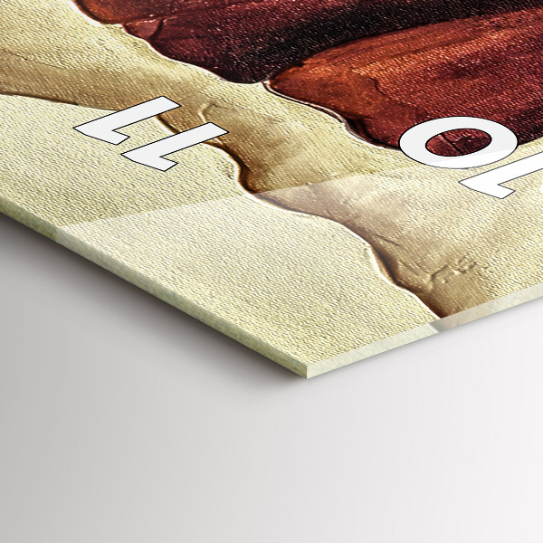 Vertikale Uhr Gemalte Mohnblumen